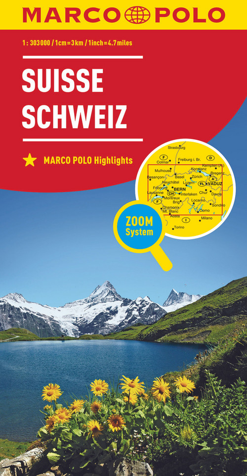 MARCO POLO Länderkarte Schweiz 1:303 000