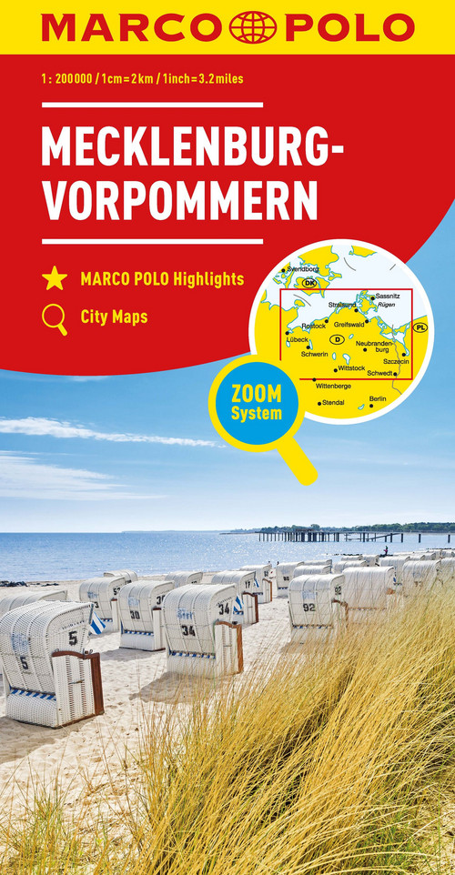 MARCO POLO Regionalkarte Deutschland 02 Mecklenburg-Vorpommern 1:200.000