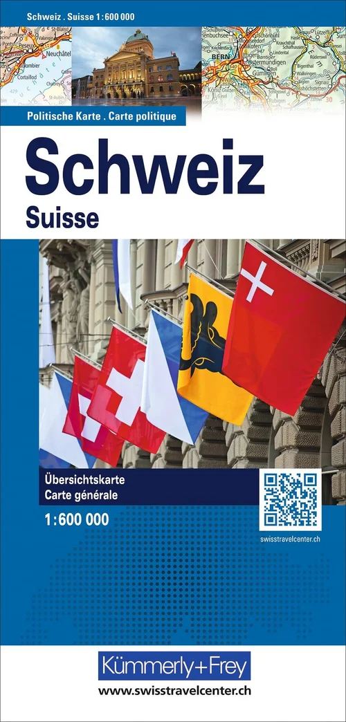 Suisse, carte politique 1:600'000 Suisse, carte politique 1:600'000