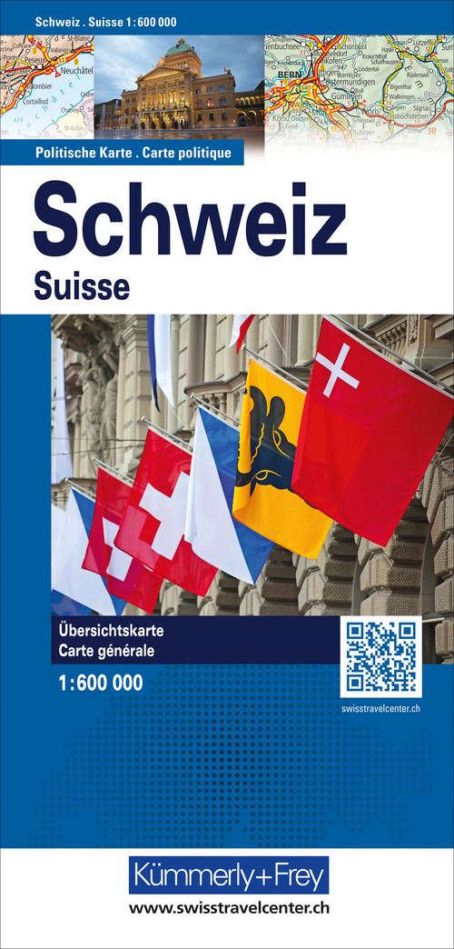 Schweiz politische Karte 1:600'000