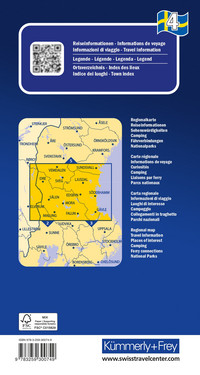 Central Sweden, Sundsvall – Falun – Gävle, No. 4, Road Map 1:250,000 Central Sweden, Sundsvall – Falun – Gävle, No. 4, Road Map 1:250,000