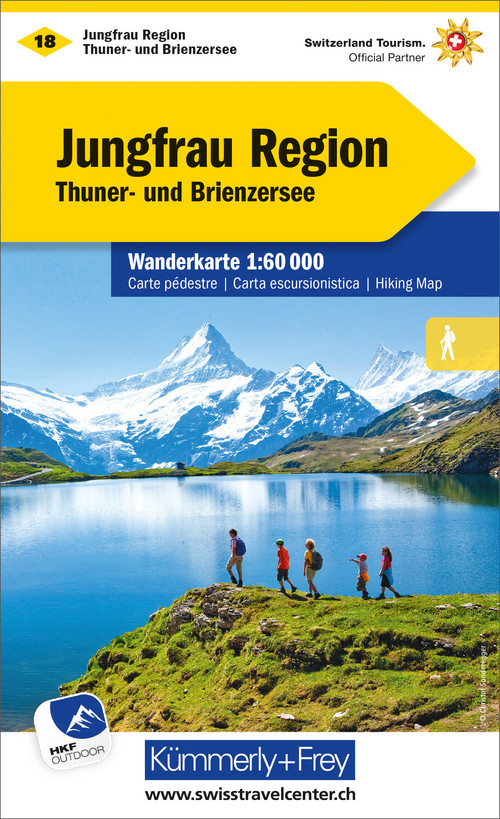Switzerland, Jungfrau Region, No. 18, Hiking Map 1:60'000