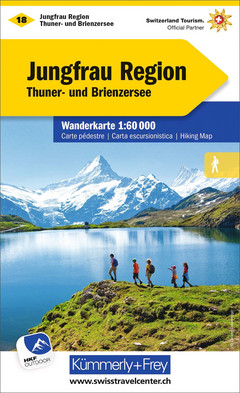 Schweiz, Jungfrauregion, Nr. 18, Wanderkarte 1:60'000