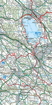 Schweiz, Zürich, Nr. 6, Velokarte 1:60'000 Schweiz, Zürich, Nr. 6, Velokarte 1:60'000