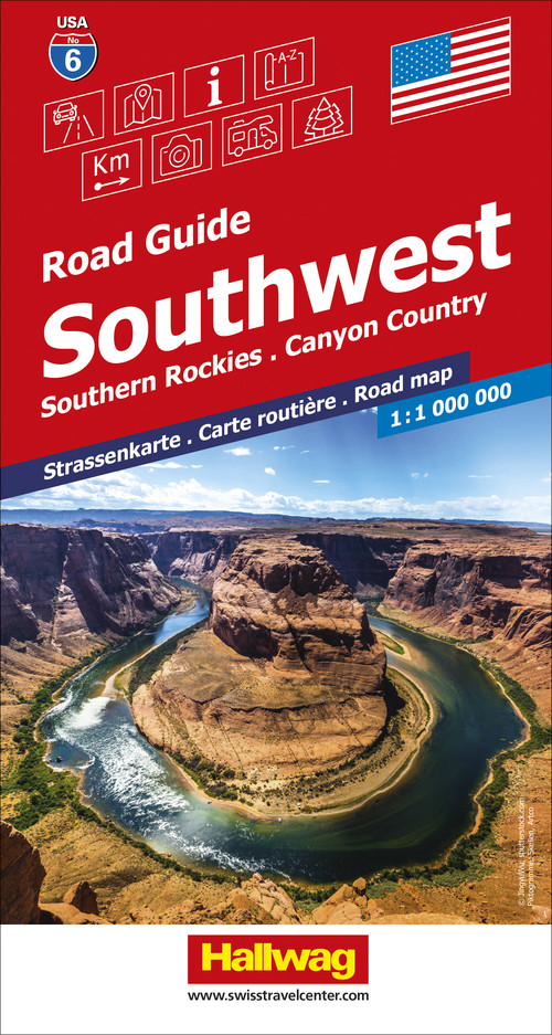USA (Southwest), Southern Rockies - Canyon Country, Nr. 6, Strassenkarte 1:1Mio