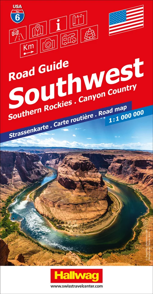 USA (Southwest), Southern Rockies - Canyon Country, Nr. 6, Road map 1:1Mio.