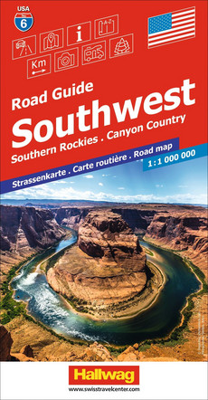 USA (Southwest), Southern Rockies - Canyon Country, Nr. 6, Strassenkarte 1:1Mio