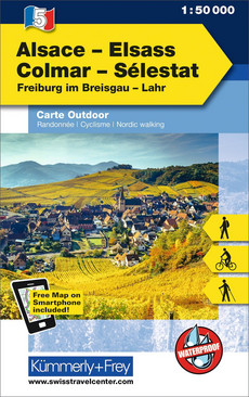 France, Alsace - Colmar - Sélestat, Nr. 5, Outdoor map 1:50'000