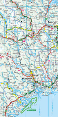 Norwegen, Strassenkarte 1:750 000 Norwegen, Strassenkarte 1:750 000