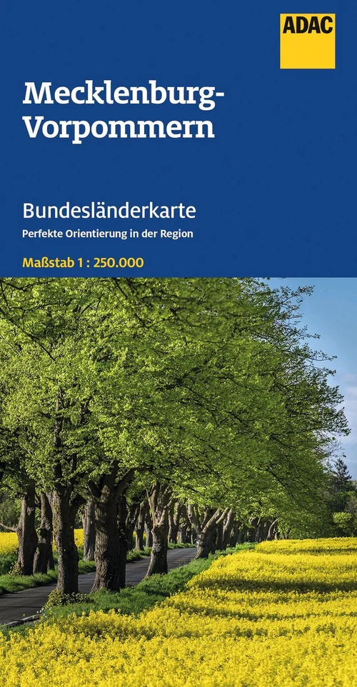 ADAC Bundesländerkarte Deutschland 02 Mecklenburg-Vorpommern 1:250.000