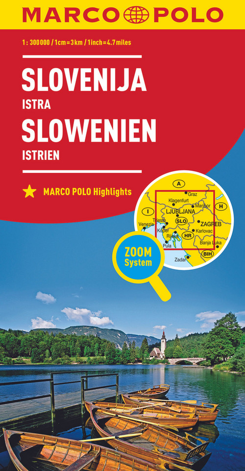 MARCO POLO Länderkarte Slowenien, Istrien 1:300 000