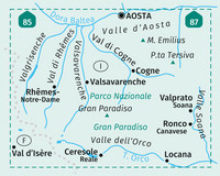 KOMPASS Wanderkarte 86 Parco Nazionale Gran Paradiso, Valle d'Aosta, Valle dell'Orco