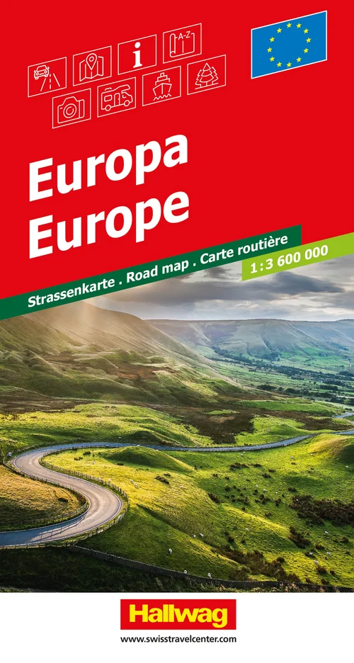 Europe, road map 1:3,6 Mio. Europe, road map 1:3,6 Mio.