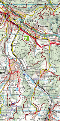 Schweiz, Basel - Solothurner Jura, Nr. 5, Wanderkarte 1:40'000 Schweiz, Basel - Solothurner Jura, Nr. 5, Wanderkarte 1:40'000