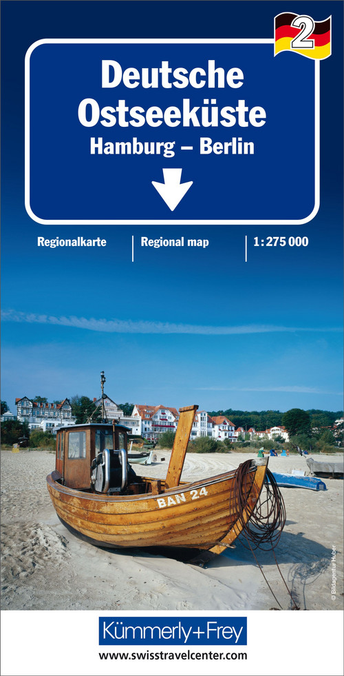 Germany, German Baltic Sea Coast, No. 02, road map 1:275'000