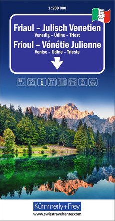 Italien, Friaul - Julisch Venetien, Nr. 05, Regionalstrassenkarte 1:200'000