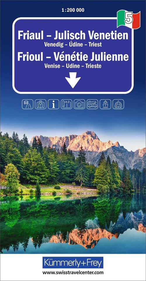 Italy, Friuli Venezia Giulia, No. 05, Regional Road Map 1:200'000 Italy, Friuli Venezia Giulia, No. 05, Regional Road Map 1:200'000