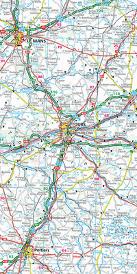 France, Carte routière 1:1Mio. France, Carte routière 1:1Mio.