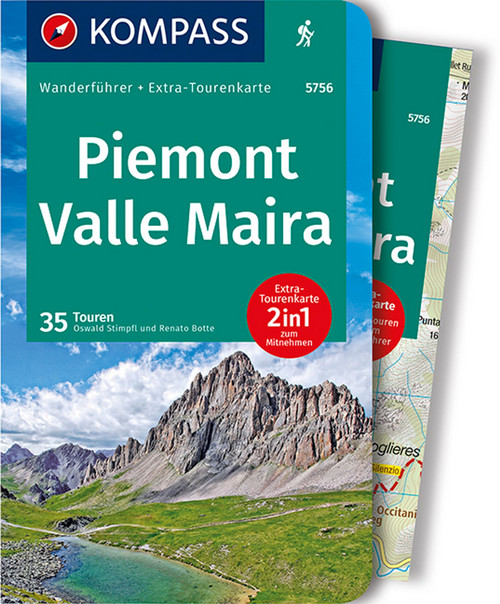 KOMPASS Wanderführer 5756 Piemont, Valle Maira