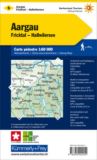 Schweiz, Aargau, Fricktal - Hallwilersee, Nr. 05, Wanderkarte 1:60'000 Schweiz, Aargau, Fricktal - Hallwilersee, Nr. 05, Wanderkarte 1:60'000