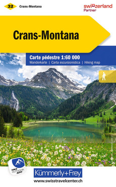 Schweiz, Crans-Montana, Nr. 32, Wanderkarte 1:60'000