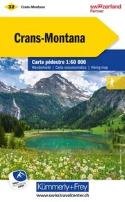 Schweiz, Crans-Montana, Nr. 32, Wanderkarte 1:60'000