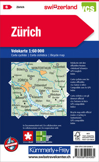 Schweiz, Zürich, Nr. 6, Velokarte 1:60'000 Schweiz, Zürich, Nr. 6, Velokarte 1:60'000