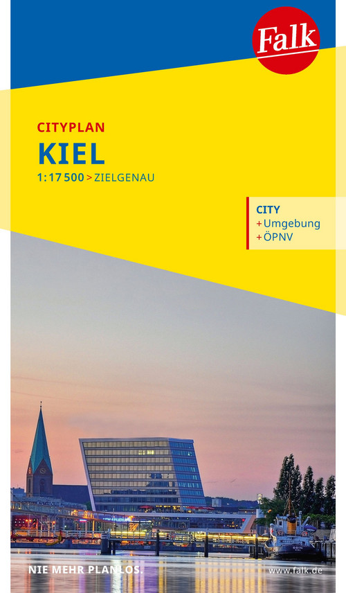 Falk Cityplan Kiel 1:17.500