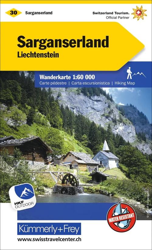 Schweiz, Sarganserland, Nr. 30, Wanderkarte 1:60'000 Schweiz, Sarganserland, Nr. 30, Wanderkarte 1:60'000