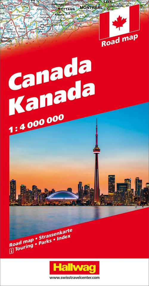Kanada Strassenkarte mit e-Distoguide