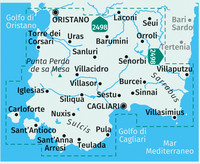 KOMPASS Wanderkarte 2499 Sardinien Süd, Sardegna Sud