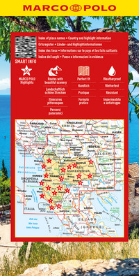 MARCO POLO Reisekarte Albanien, Nordmazedonien 1:450.000