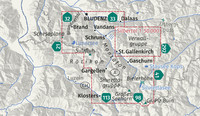 KOMPASS Wanderkarte 032 Montafon, Brandnertal, Gargellen, Bielerhöhe, Silvretta 1:25.000