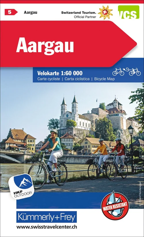 Schweiz, Aargau, Nr. 5, Velokarte 1:60'000