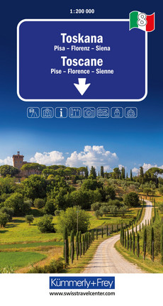 Italien, Toskana, Nr. 08, Regionalstrassenkarte 1:200'000
