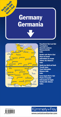 Deutschland Doppelkarte Nord und Süd