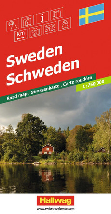 Schweden, Strassenkarte 1:750'000