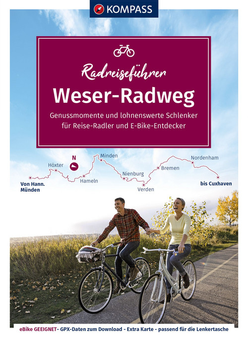 KOMPASS Radreiseführer Weser-Radweg