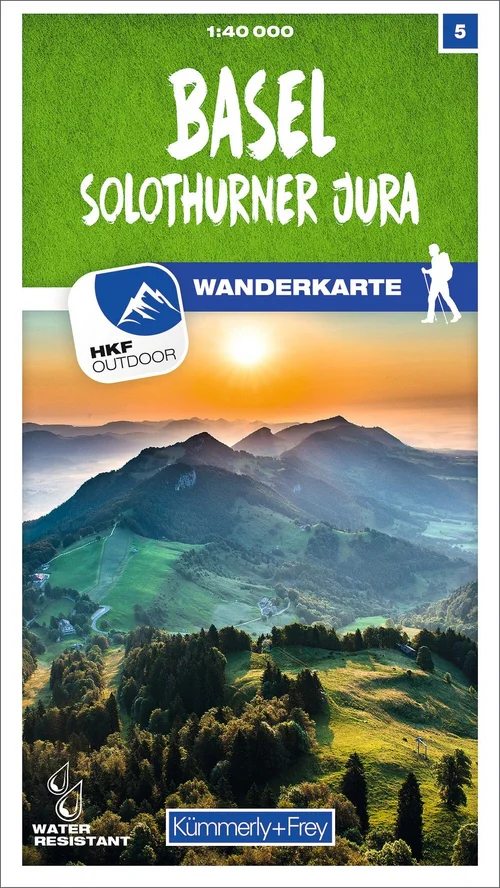 Schweiz, Basel - Solothurner Jura, Nr. 5, Wanderkarte 1:40'000 Schweiz, Basel - Solothurner Jura, Nr. 5, Wanderkarte 1:40'000