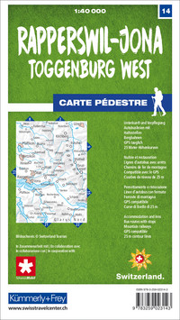 14 Rapperswil - Jona Toggenburg West 1:40 000