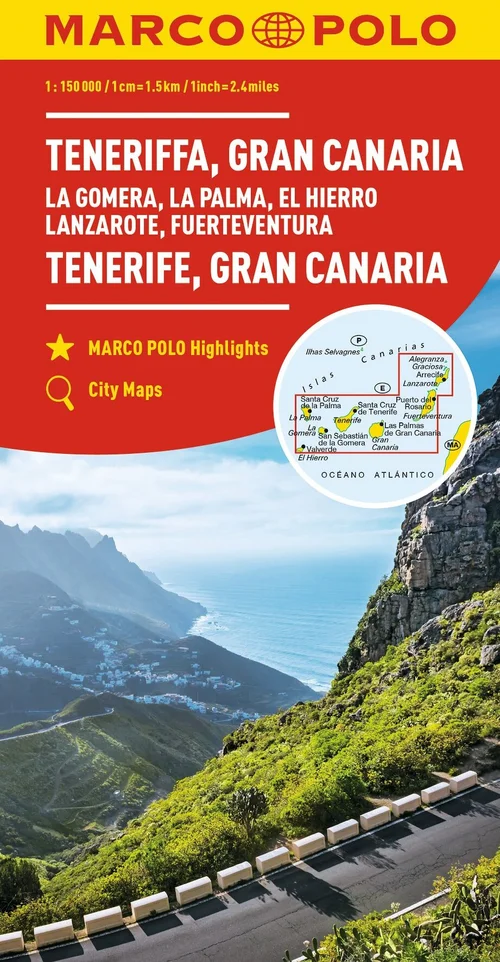 MARCO POLO Regionalkarte Teneriffa, Gran Canaria 1:150.000 MARCO POLO Regionalkarte Teneriffa, Gran Canaria 1:150.000